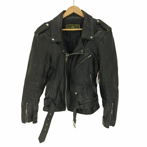 COWHIDE Rich Leather カウレザー 裏地キルティング リアル レザー ダブル ライダース ジャケット メンズ 40