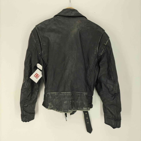 COWHIDE Rich Leather カウレザー 裏地キルティング リアル レザー ダブル ライダース ジャケット メンズ 40