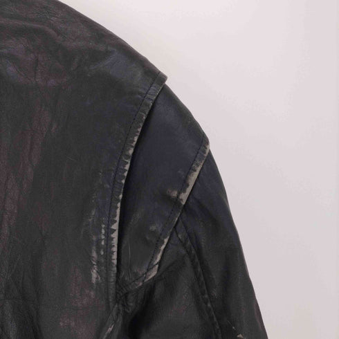 COWHIDE Rich Leather カウレザー 裏地キルティング リアル レザー ダブル ライダース ジャケット メンズ 40