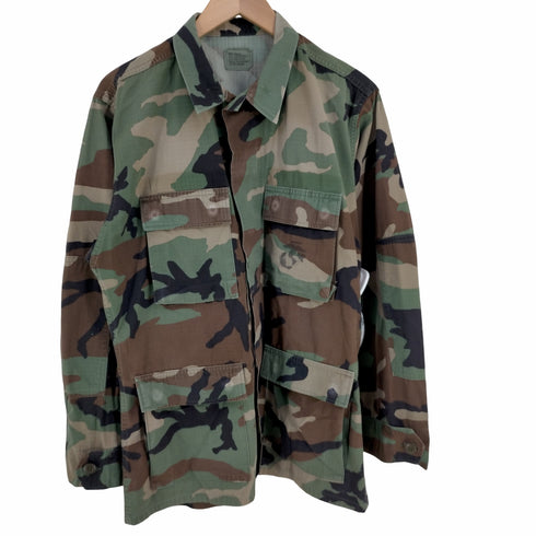 ユーエスアーミー US ARMY BDU Jacket ウッドランドカモ EA INDUSTRIES社製 メンズ SMALL-REGULAR