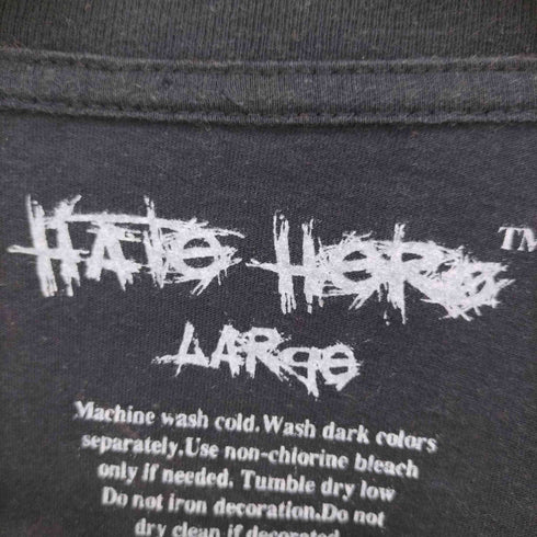 HATE HERO グラフィック プリント クルーネック S/S Tシャツ メンズ import:L