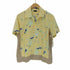 ポールスミスコレクション Paul Smith COLLECTION 花柄 ストライプ 切替 S/S オープンカラー シャツ メンズ import:L