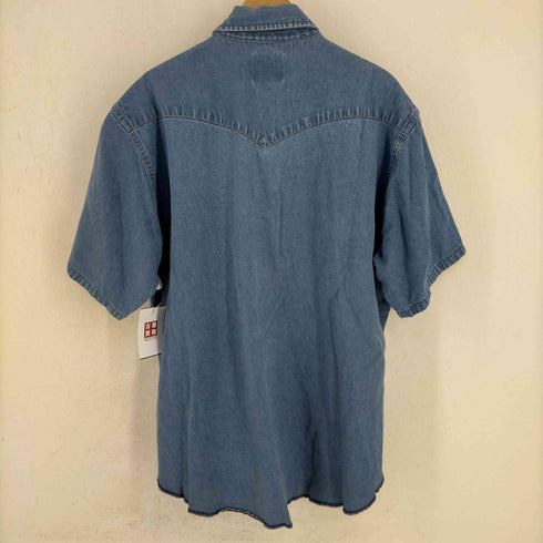 ラングラー Wrangler 半袖デニムウエスタンシャツ メンズ