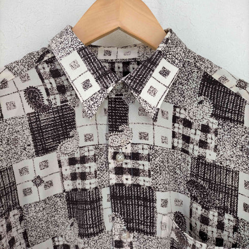 rubens 片ポケ ブランド刺繍柄シャツ メンズ