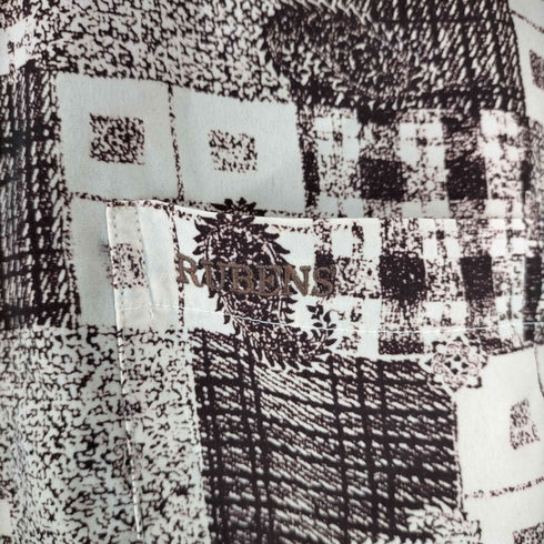 rubens 片ポケ ブランド刺繍柄シャツ メンズ