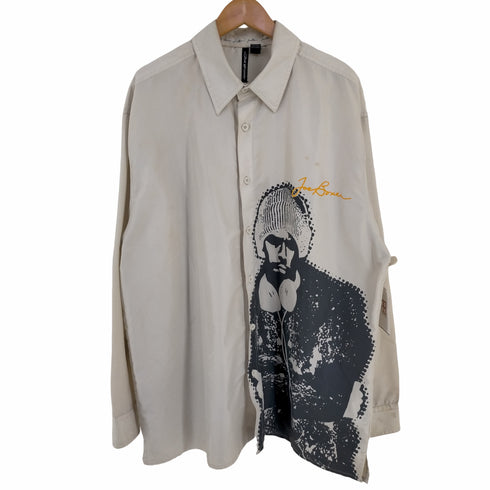 joe boxer グラフィックボタンアップ長袖シャツ メンズ JPN:XL