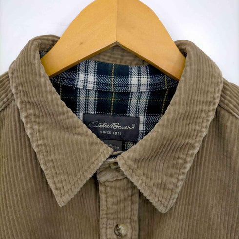 エディーバウアー Eddie Bauer ダブルフェイス裏地ネル コーデュロイジャケット メンズ import:L