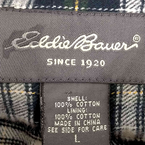 エディーバウアー Eddie Bauer ダブルフェイス裏地ネル コーデュロイジャケット メンズ import:L