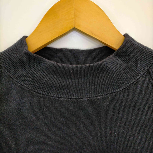 チャンピオン Champion 90s 刺繍タグ USA製 REVERSE WEAVE 裏起毛 目有り ポケ付 ラグランスリーブモックネックスウェット メンズ import:L