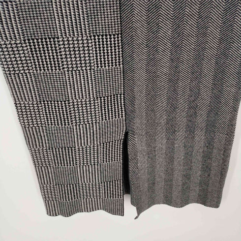 パターントルソー PATTERNTORSO 千鳥柄切替えニットスカート レディース FREE