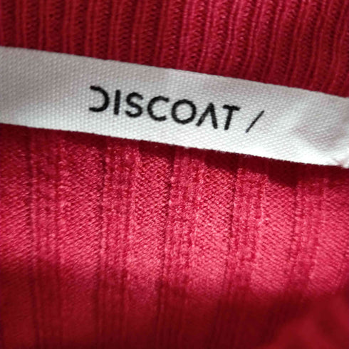 ディスコート Discoat モチモチリブパイピングハイネックプルオーバー レディース JPN:M