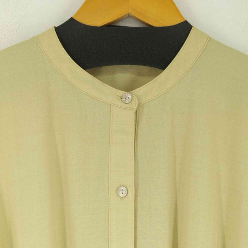 センスオブプレイス SENSE OF PLACE リネンライクウエストタックシャツワンピース BEIGE レディース ONE SIZE