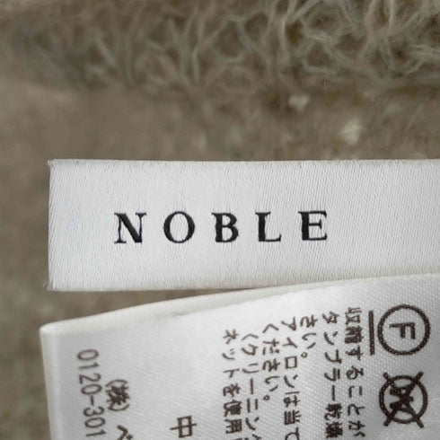 ノーブル Noble Vネックモヘヤ編み込みニット レディース FREE