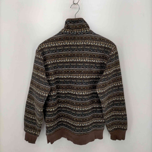 チャップスラルフローレン CHAPS RALPH LAUREN 総柄 ハーフジップフリース レディース JPN:L