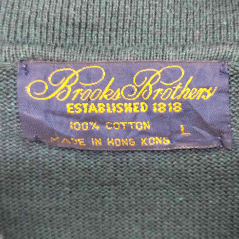 ブルックスブラザーズ BROOKS BROTHERS ロングスリーブニット ポロシャツ メンズ import:L