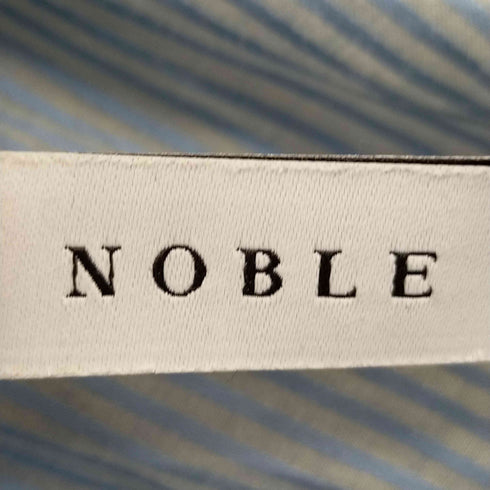 ノーブル Noble ショルダーボタンストライプブラウス レディース