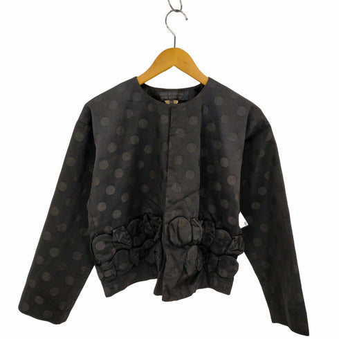 コムデギャルソンコムデギャルソン COMME des GARCONS COMME des GARCONS AD2020 21SS リボンデザイン ドット ノーカラージャケット レディース JPN:XS
