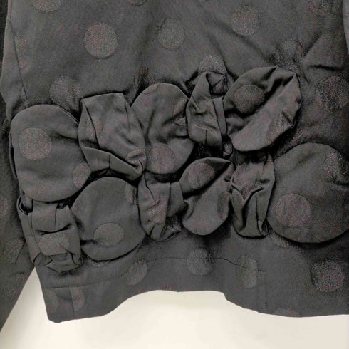 コムデギャルソンコムデギャルソン COMME des GARCONS COMME des GARCONS AD2020 21SS リボンデザイン ドット ノーカラージャケット レディース JPN:XS