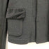 ローブドシャンブルコムデギャルソン robe de chambre COMME des GARCONS 02AW AD2002 ウール混 ポケットベロア― ニットジャケット レディース JPN:L