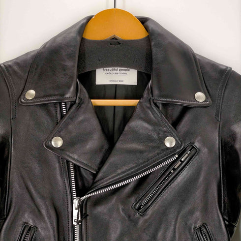 ビューティフルピープル beautiful people vintage leather THE/a riders jacket レディース 130