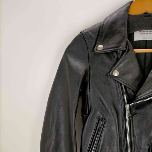 ビューティフルピープル beautiful people vintage leather THE/a riders jacket レディース 130