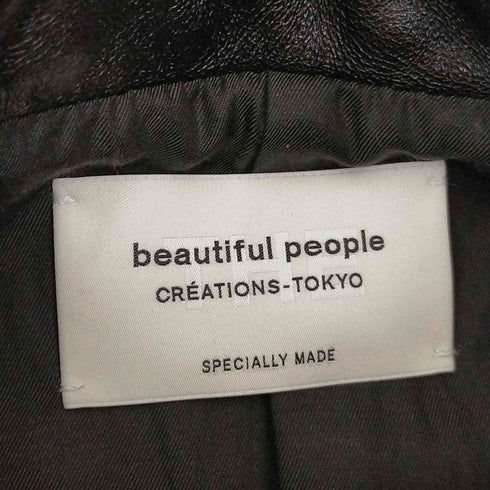 ビューティフルピープル beautiful people vintage leather THE/a riders jacket レディース 130