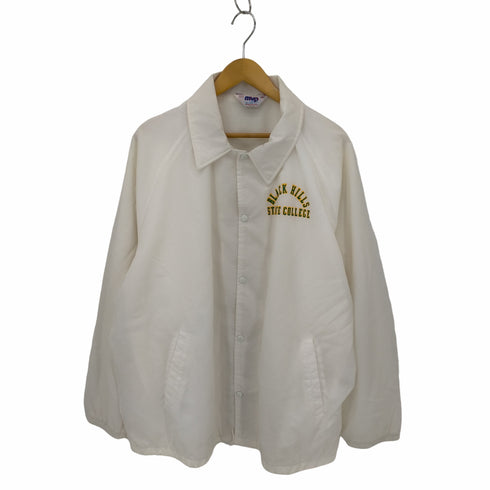 エムブイピー MVP 80S USA製 BLACK HILLS STATE COLLEGE プリント コーチジャケット メンズ import:XXL