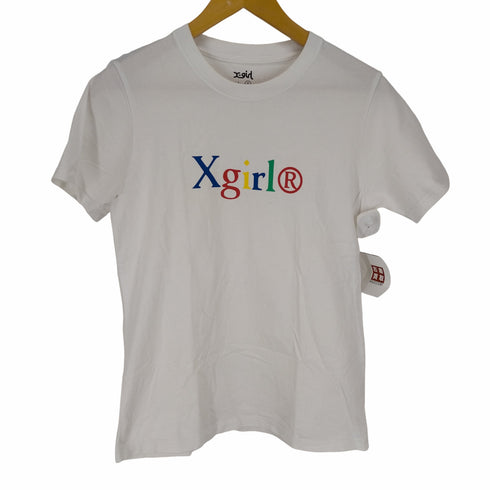 エックスガール X-girl WELL-KNOWN LOGO S/S REGULAR TEE レディース JPN:2