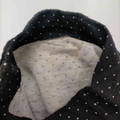 ヨウジヤマモト プリュスノアール YOHJI YAMAMOTO+NOIR ウールレーヨン混 ドットタートルネックカットソー レディース JPN:3