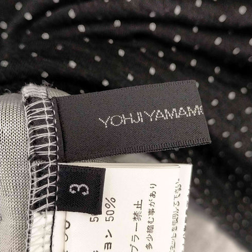 ヨウジヤマモト プリュスノアール YOHJI YAMAMOTO+NOIR ウールレーヨン混 ドットタートルネックカットソー レディース JPN:3
