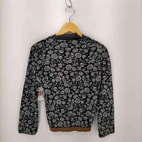 ローブドシャンブルコムデギャルソン robe de chambre COMME des GARCONS 01AW AD2001 ウール 花柄ニット レディース