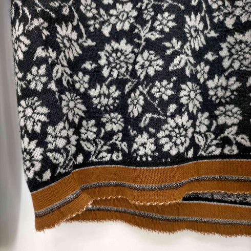 ローブドシャンブルコムデギャルソン robe de chambre COMME des GARCONS 01AW AD2001 ウール 花柄ニット レディース