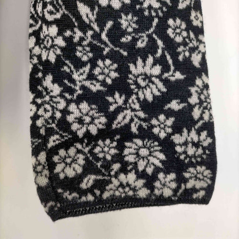 ローブドシャンブルコムデギャルソン robe de chambre COMME des GARCONS 01AW AD2001 ウール 花柄ニット レディース