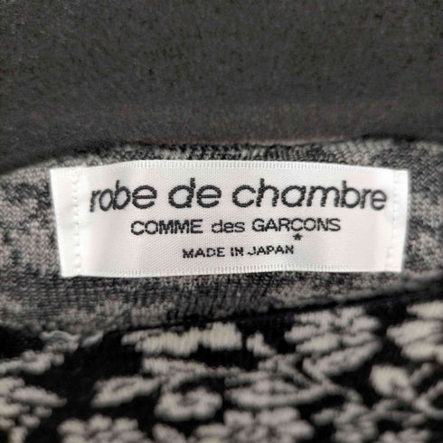 ローブドシャンブルコムデギャルソン robe de chambre COMME des GARCONS 01AW AD2001 ウール 花柄ニット レディース