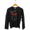 コムデギャルソン COMME des GARCONS 11AW AD2011 LIVE FREE WITH STRONG WILL メッセージプリント L/S Tシャツ レディース JPN:M