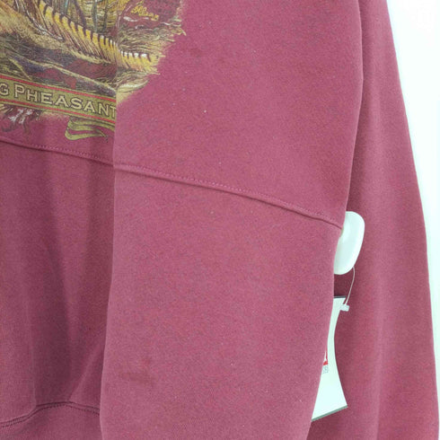 フィールドマスター fieldmaster 90s USA製 キジ アニマルプリント クルーネックスウェット メンズ import:XXL