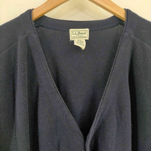 エルエルビーン L.L.Bean 香港製 コットン Vネックカーディガン メンズ XL-TALL