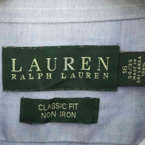 ローレンラルフローレン LAUREN RALPH LAUREN CLASSIC FIT ボタンダウンシャンブレーシャツ メンズ 16 34/35