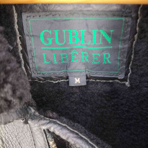 GUBLIN LIBERER ボアレザーロングコート メンズ import:M