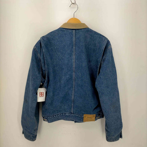 ポロラルフローレン POLO RALPH LAUREN 80s~90s 白タグ ブランケットデニムジャケット メンズ JPN:L