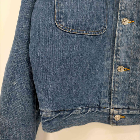 ポロラルフローレン POLO RALPH LAUREN 80s~90s 白タグ ブランケットデニムジャケット メンズ JPN:L