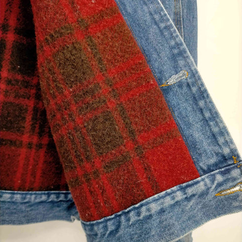 ポロラルフローレン POLO RALPH LAUREN 80s~90s 白タグ ブランケットデニムジャケット メンズ JPN:L