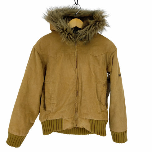 ビラボン BILLABONG フーデットコーデュロイジャケット 裏地ファー レディース JPN:M