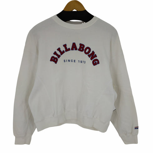 ビラボン BILLABONG アーチロゴクルーネックスウェット レディース JPN:L