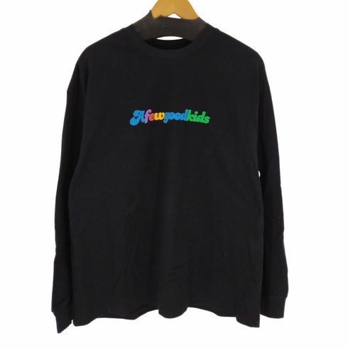 アフューグッドキッズ A FEW GOOD KIDS サークルロゴ 両面プリント L/S Tシャツ メンズ JPN:M