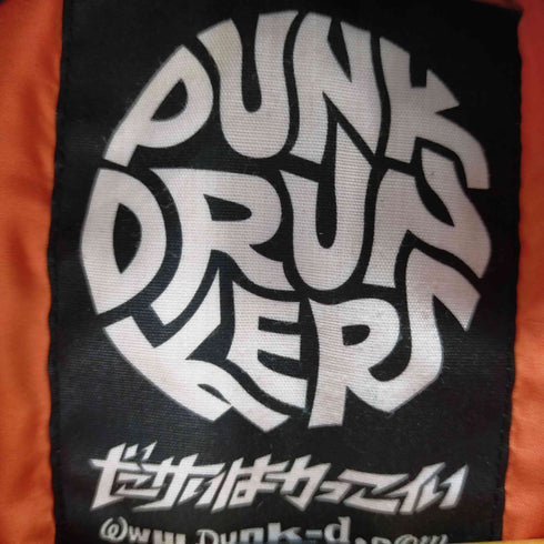 パンクドランカーズ PUNK DRUNKERS レザー切替デザインダウンベスト メンズ JPN:XL