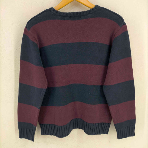 ポロバイラルフローレン Polo by RALPH LAUREN ポニー刺繍 ボーダーコットンニット メンズ import:L