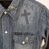 オブザネージュスタイル OF THE NEIGE STYLE ダメージ加工デニムシャツ メンズ JPN:42