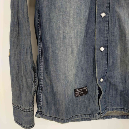 オブザネージュスタイル OF THE NEIGE STYLE ダメージ加工デニムシャツ メンズ JPN:42