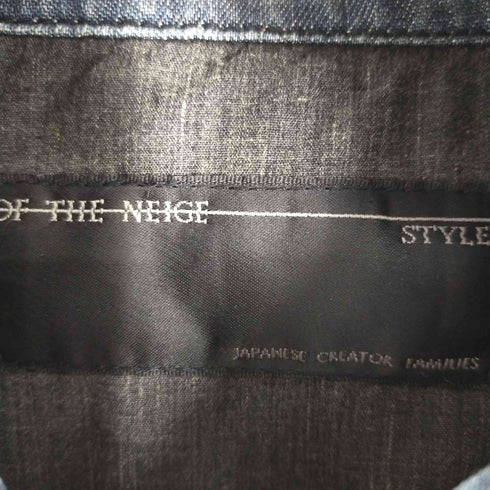 オブザネージュスタイル OF THE NEIGE STYLE ダメージ加工デニムシャツ メンズ JPN:42